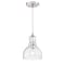 Westinghouse Mini Fiona LED Pendant, Dimmable 6.5W, Brushed Nickel, Clear Seeded Glass 6132800 - alternate 1